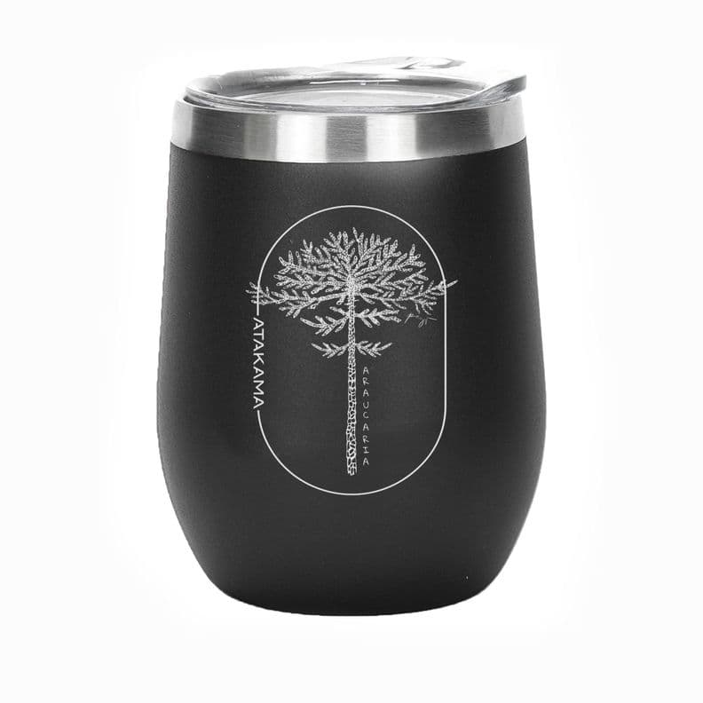 Vaso Termico 350 Ml Acero Inoxidable Atakama Outdoor Negro