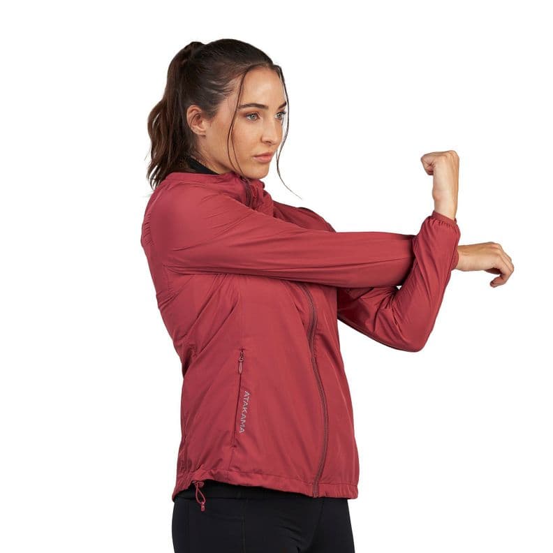 Chaqueta Cortaviento Ultraligero Mujer Declive Rosado XS