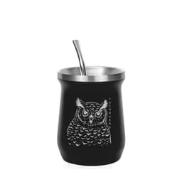 Mate Inoxidable 160 Ml Atakama Outdoor | Incluye Bombilla Negro