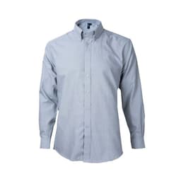 Camisa Oxford B/Suelto M/L Gris oscuro XXXL