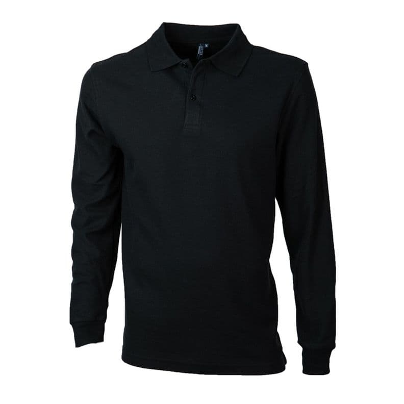 Polera Pique Hombre 80/20 M/L Negro 2XL