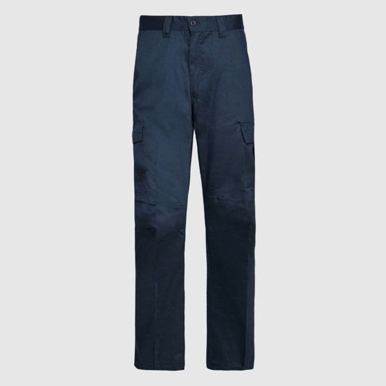 Pantalon Cargo Gababardina Cintura Elasticada Azul marino S