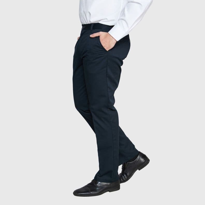 Pantalon Gabardina T/C Hombre Azul marino 42