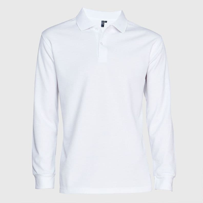 Polera Ml Hombre Waffle Blanco M