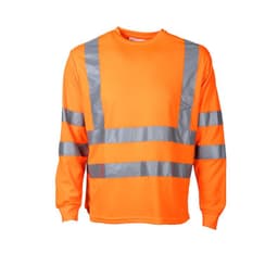 Polera Alta Visibilidad Ml Cuello Polo Naranja Naranjo L