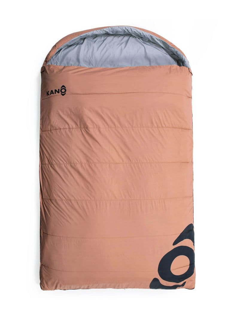 Saco de Dormir Doble Kano Provincia Waterproof 2 Personas Cafe