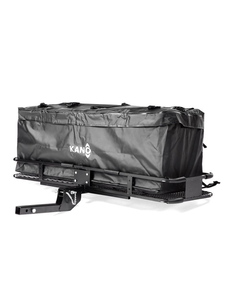 Parrilla Portaequipaje con Bolso Seco Kano para Enganche Negro