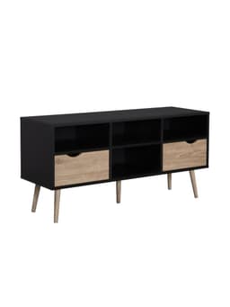 Rack de TV Top Living Bolonia Black con Cajones Nordico Negro