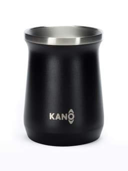 Mate de Acero Inoxidable Kano Matera Termica 230ml Insulado Negro
