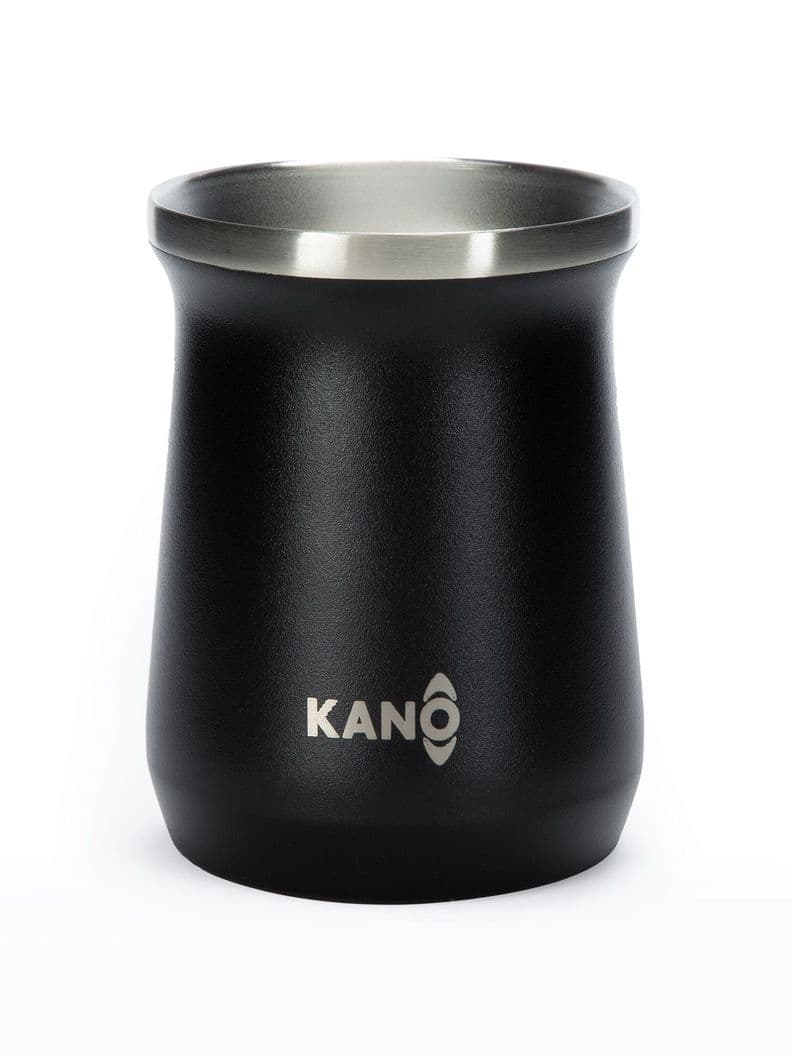 Mate de Acero Inoxidable Kano Matera Termica 230ml Insulado Negro