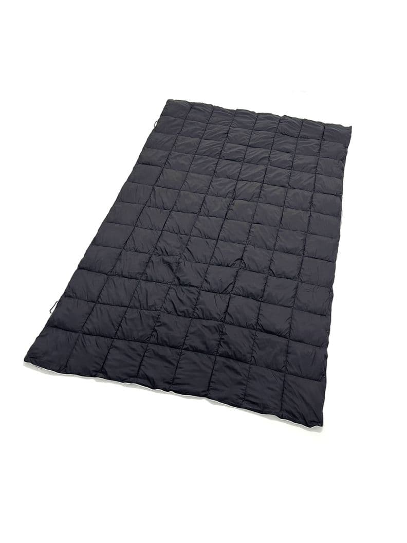 Manta Termica Camping Kano con Botones Tipo Poncho Negro