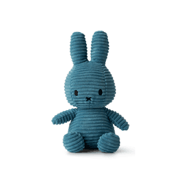 Peluche Miffy Eco Corduroy 23 cm 9" Azul