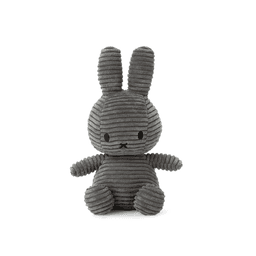 Peluche Miffy Eco Corduroy 23 cm 9" Gris