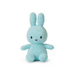 Peluche Miffy Eco Corduroy 23 cm 9" Turquesa