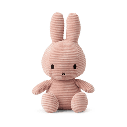 Peluche Miffy Eco Corduroy 33 cm 13" Rosado