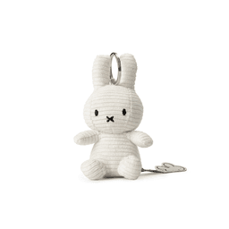 Peluche y llavero Miffy Keychain ECO Corduroy 10 cm 4" Blanco