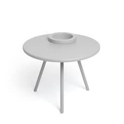 Mesa Lateral Macetero Bakkes Gris Claro