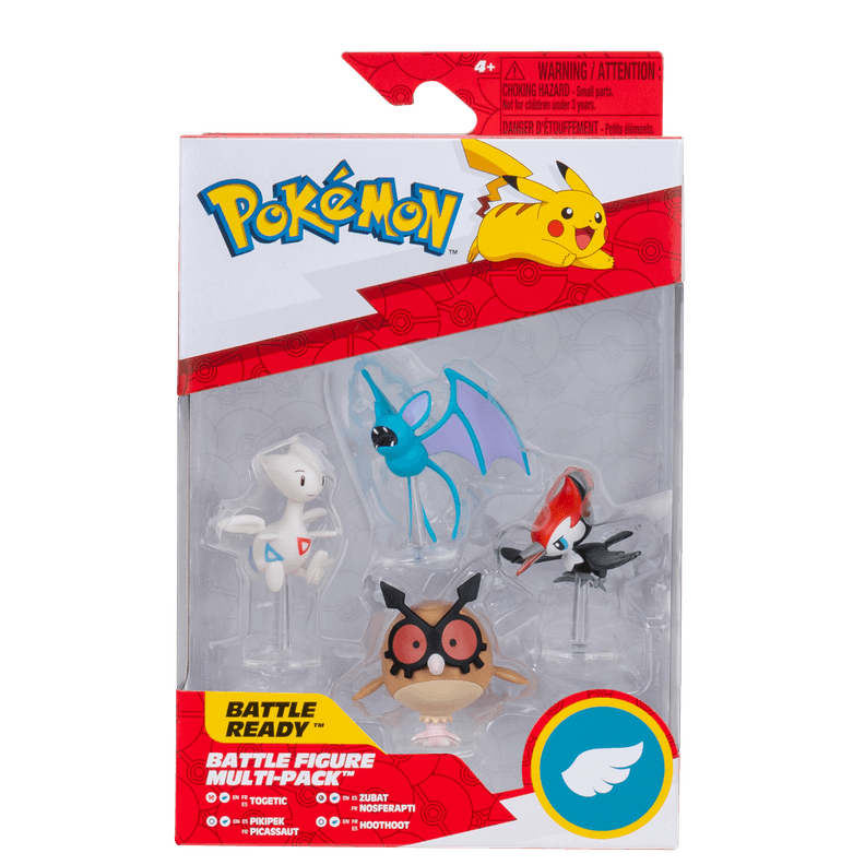 Pack De 4 Figuras 5 Cm De Batalla Pokemon Amarillo