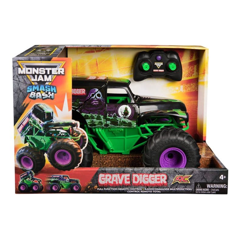 Camion A Control Remoto Grave Digger RC Monster Jam Verde