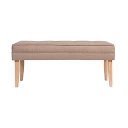 Banqueta Style Capitone Beige Omega 100x40x40 cm Maxima Design