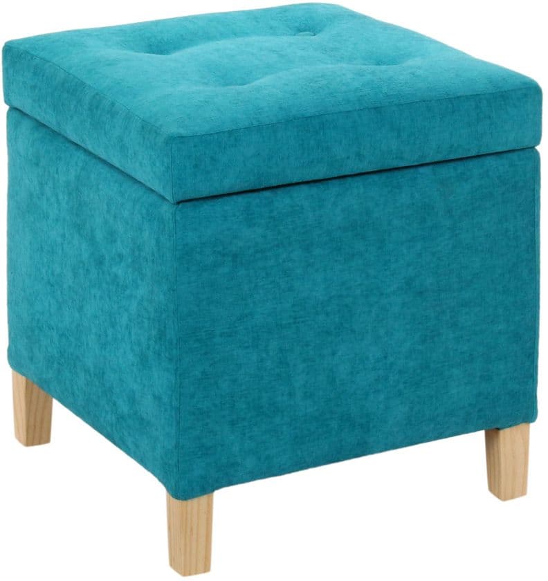 Pouf Baul Rucato Turquesa Altea 46x46x50 cm Maxima Design