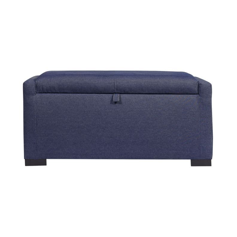 Banqueta Leyzy Jeans con Baul 40X55X105 cm Maxima Design Azul