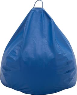 Pouf Pera Azul Eco Cuero 100x80x80 cm Maxima Design