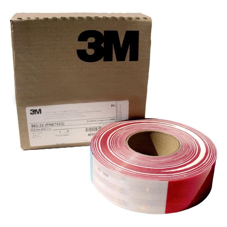 Caja Cinta Reflectante Rojo/blanco 45.7 Mts 3m