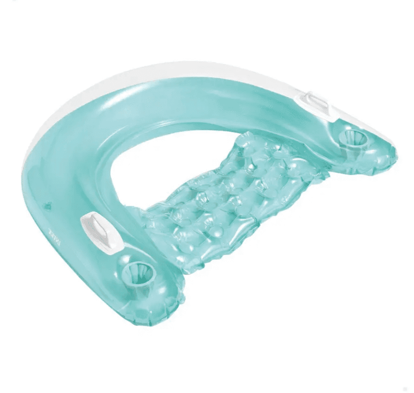 Asiento Flotante Inflable Sujetador 152x99 Cm Azul