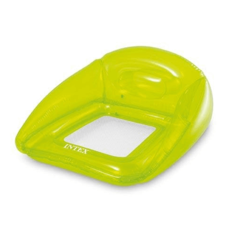 Asiento Flotante Inflable Intex 104 x 102 Cm Transparent Verde
