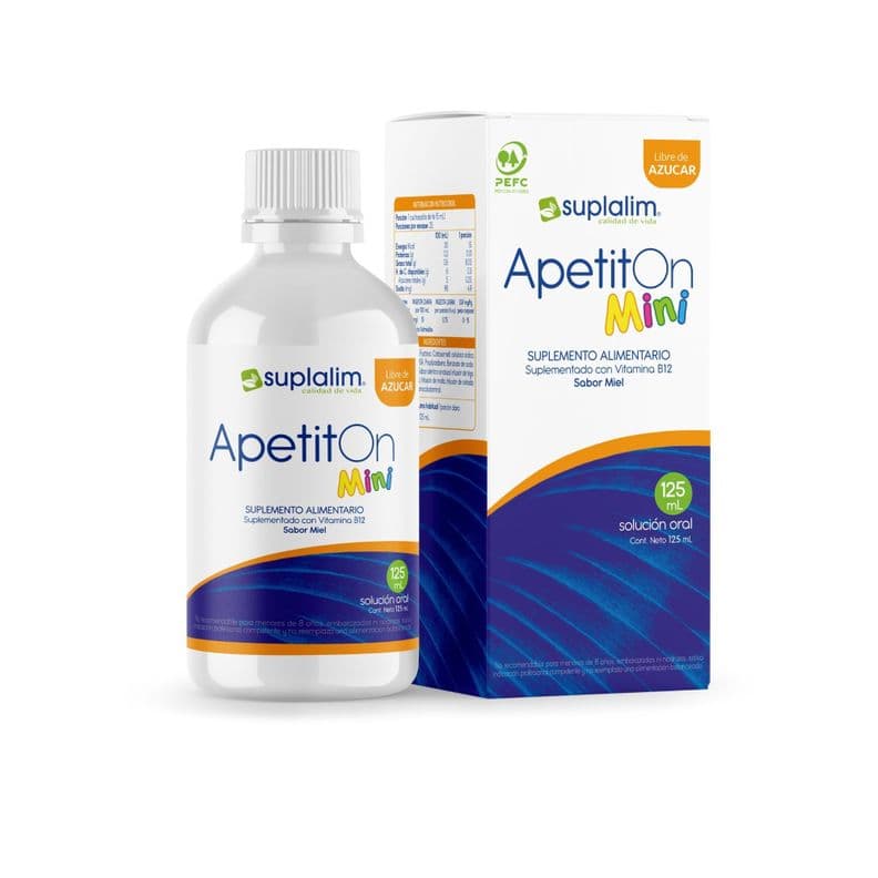JARABE APETITON - ESTIMULANTE DEL APETITO 125 ML - SUPLALIM