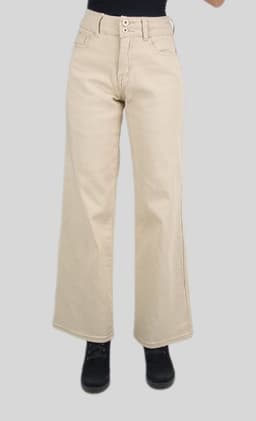 Jeans wide leg beige 44
