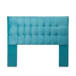 Respaldo Alicante Con Patas Felpa 2 Plazas Turquesa