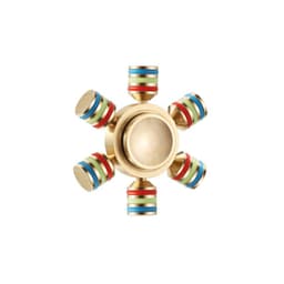 Spinner Metalico Desarmable De 6 Puntas - PuntoStore Dorado Metalico