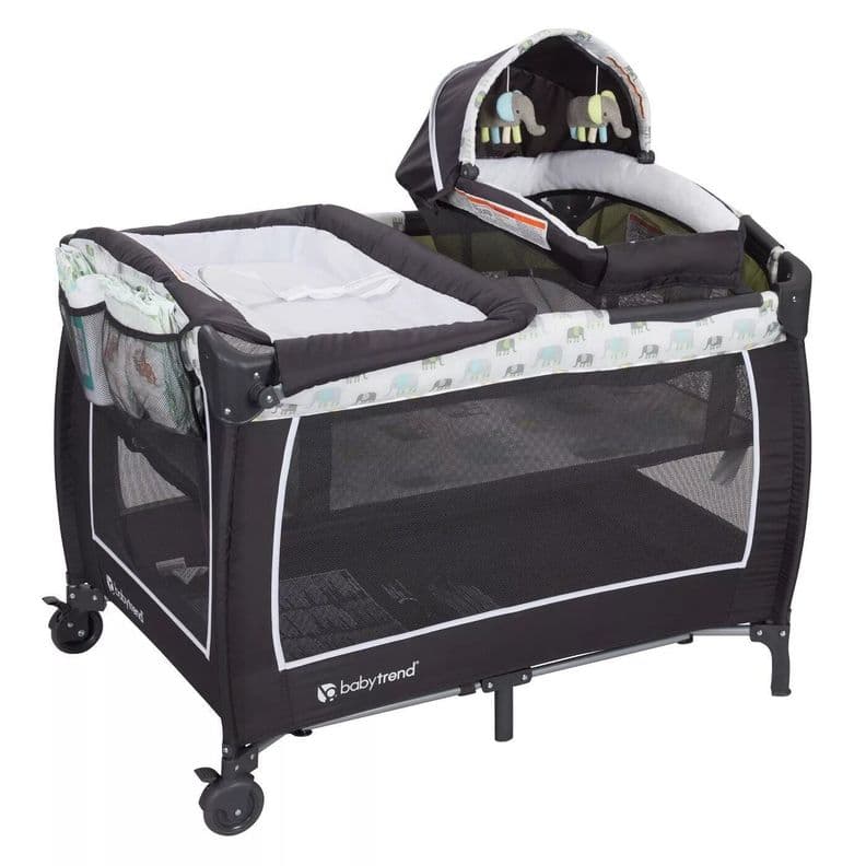 Cuna Corral Pack & Sockorama DELUXE II Negro
