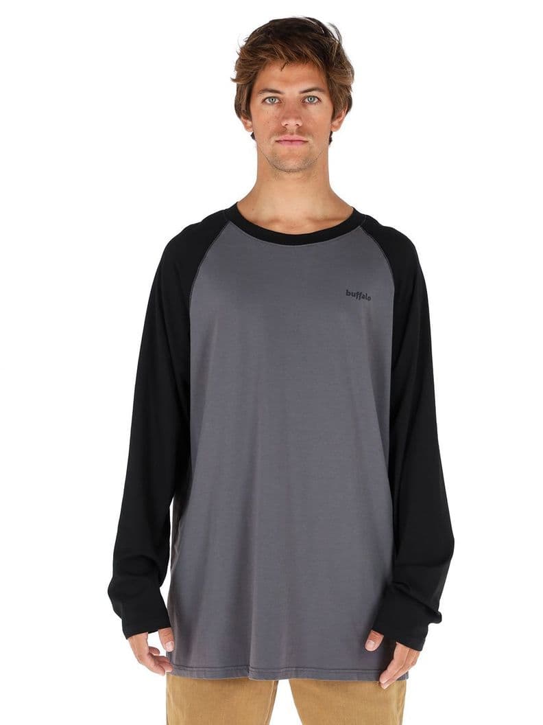 Polera Manga Larga Dubia Hombre Buffalo Gris L