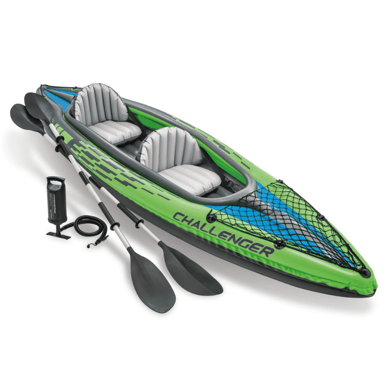 Kayak Inflable Challenger K2 Set Cap. 2 Personas Verde