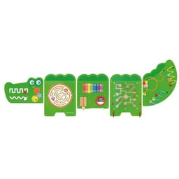 Juego Pared Cocodrilo Madera Verde