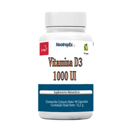 Vitamina D3 1000 UI 90 Capsulas Diseno 1