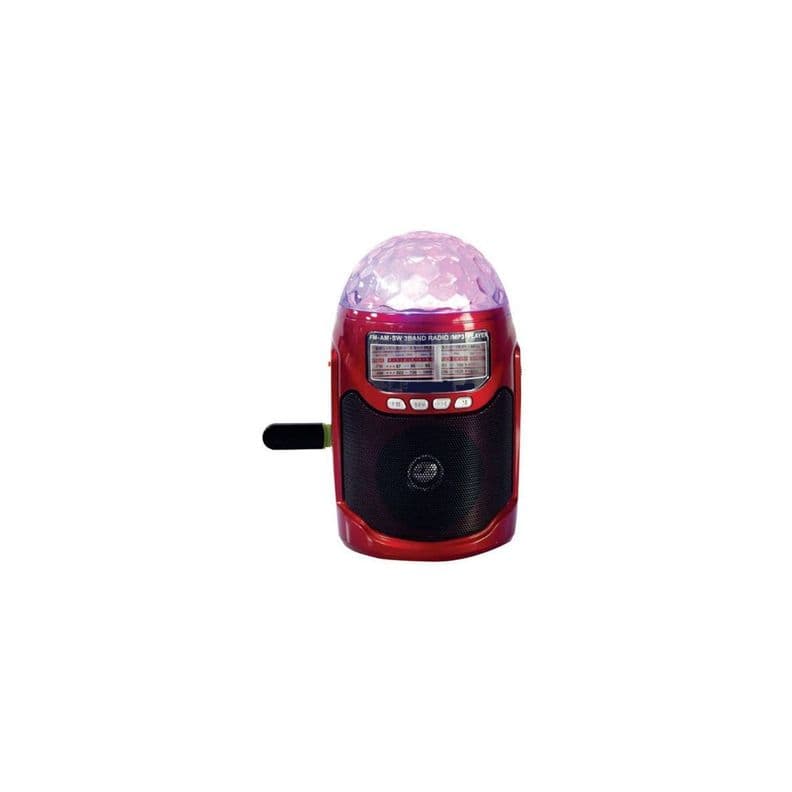 Parlante Portatil Bola Led Multicolor Rojo - PuntoStore