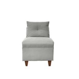 Butaca Mateo Chenille Gris Pata Madera 1C