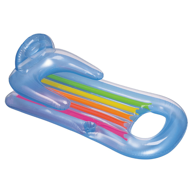 Flotador Inflable Asiento Respaldo 160x85 Cm Azul
