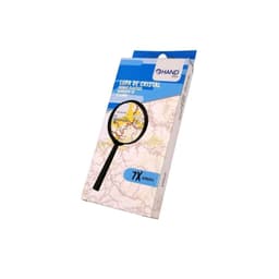 Lupa De Cristal Diametro De 6 Cms Con Amento 7x Hand - Ps Negro