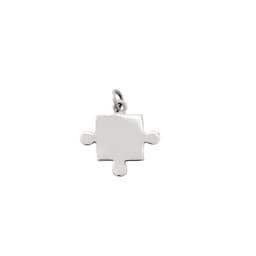 Colgante Pieza De Rompecabeza Plata Fina 925