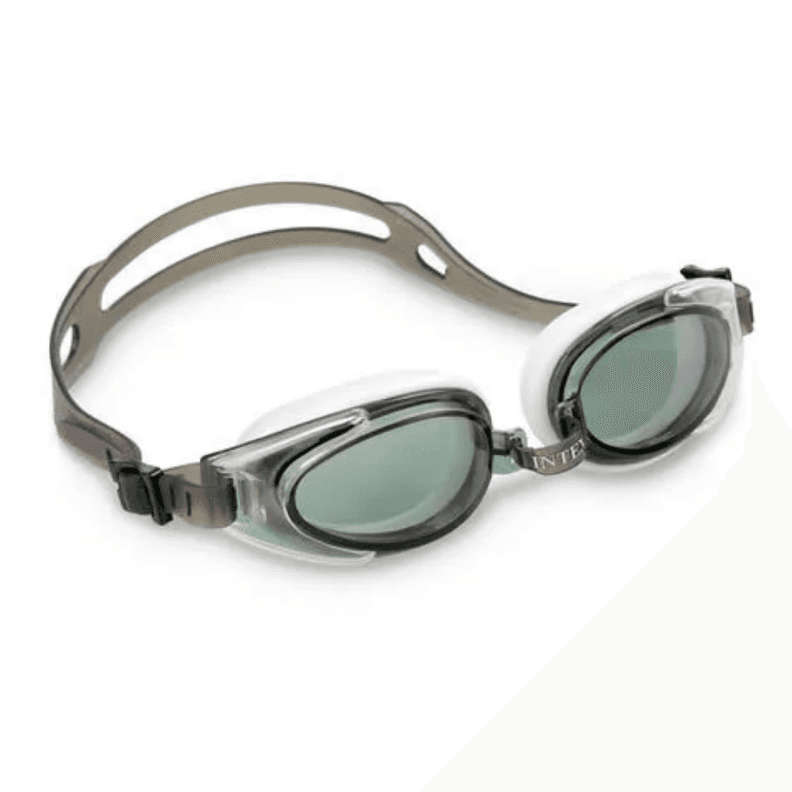 Lentes de Agua Anteojos Natacion Gris Blanco