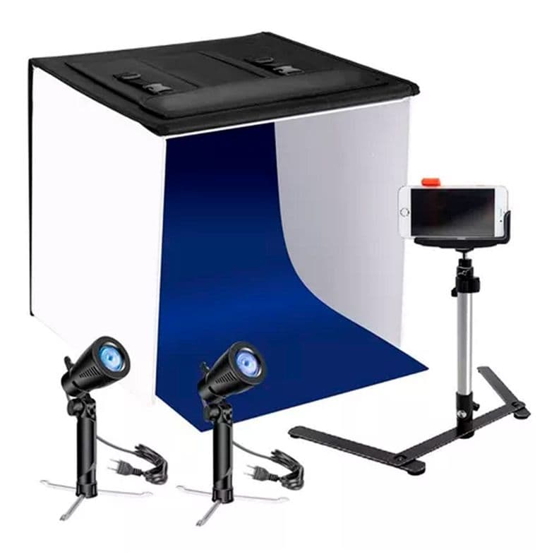 Set Estudio Fotografico Profesional Portatil Con Accesorios+ Diseno 1