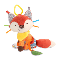 Sonajero Mordedor Zorro Peluche Sensorial Rojo
