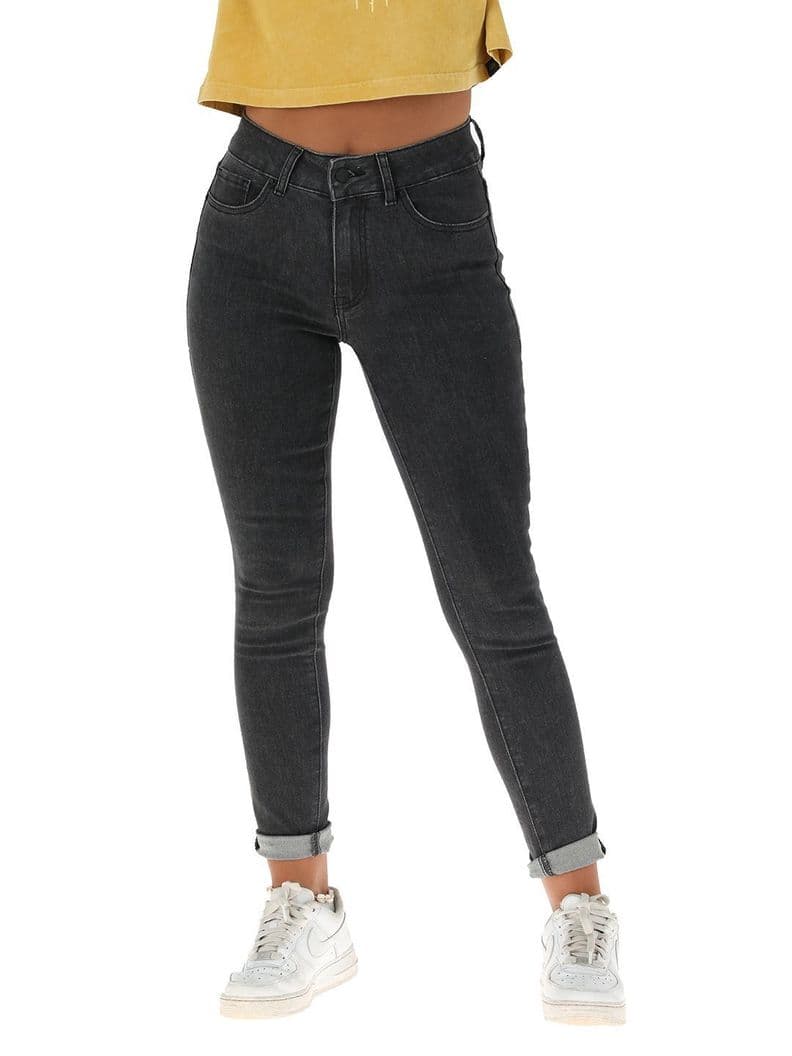 Pantalon Jeans Palqui Mujer Buffalo Negro 34