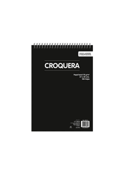 Croquera Proarte 100 Hojas Papel Bond 70g Negro 27/34