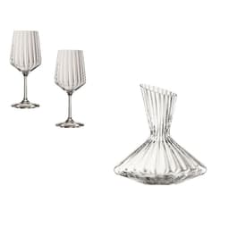 Decantador y dos copas Lifestyle Transparente